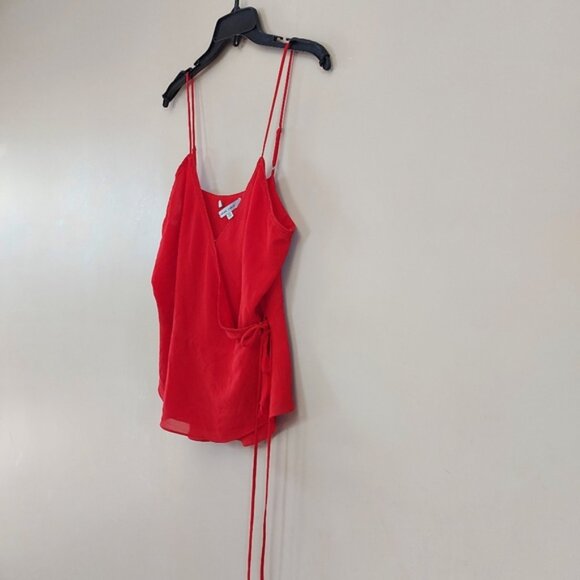 Naked Zebra red spaghetti strap wrap top size medium - Picture 3 of 6